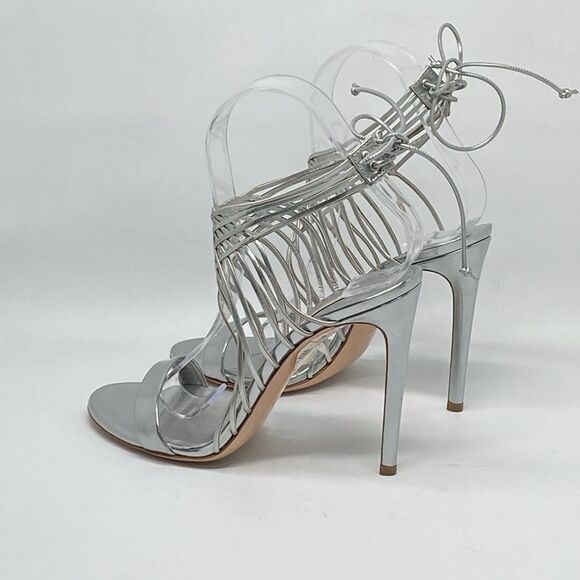 Casadei Multi-strap metallic leather sandals size 6.5 - Picture 7 of 11